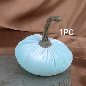 mint green velvet pumpkins,velvet pumpkin,wedding decoration,home decor,chic decor,autumn decorations,fall centerpiece,wedding pumpkin