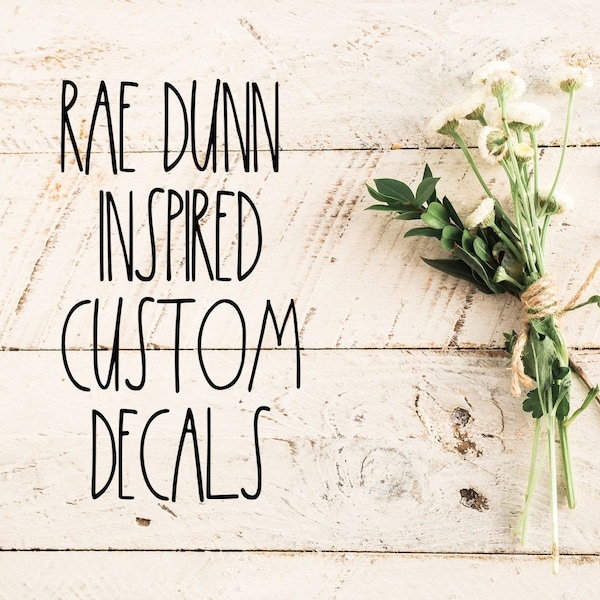 Rae Dunn Geïnspireerde Decals, Rae Dunn Decals, Aangepaste, Gepersonaliseerde Decal, Home Decor, Boerderij, Keuken Decor, Koffiebar, Pantry Decor