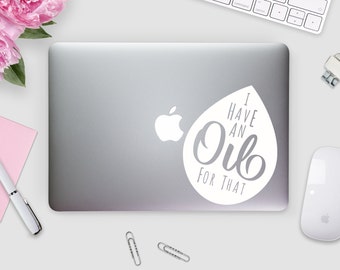 Essential Oil Decal Sticker - Phrase Decal - Laptop Decal - Laptop Sticker - Car Decal - Macbook Sticker - Vinyl Sticker - Car Sticker