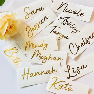 Bridesmaid Proposal Box Decal, Custom Name Sticker, Personalized Name decal, Wedding Party Decals,  Bridal Party Gift Tag, Handwritten
