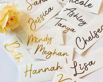 Bridesmaid Proposal Box Decal, Custom Name Sticker, Personalized Name decal, Wedding Party Decals,  Bridal Party Gift Tag, Handwritten