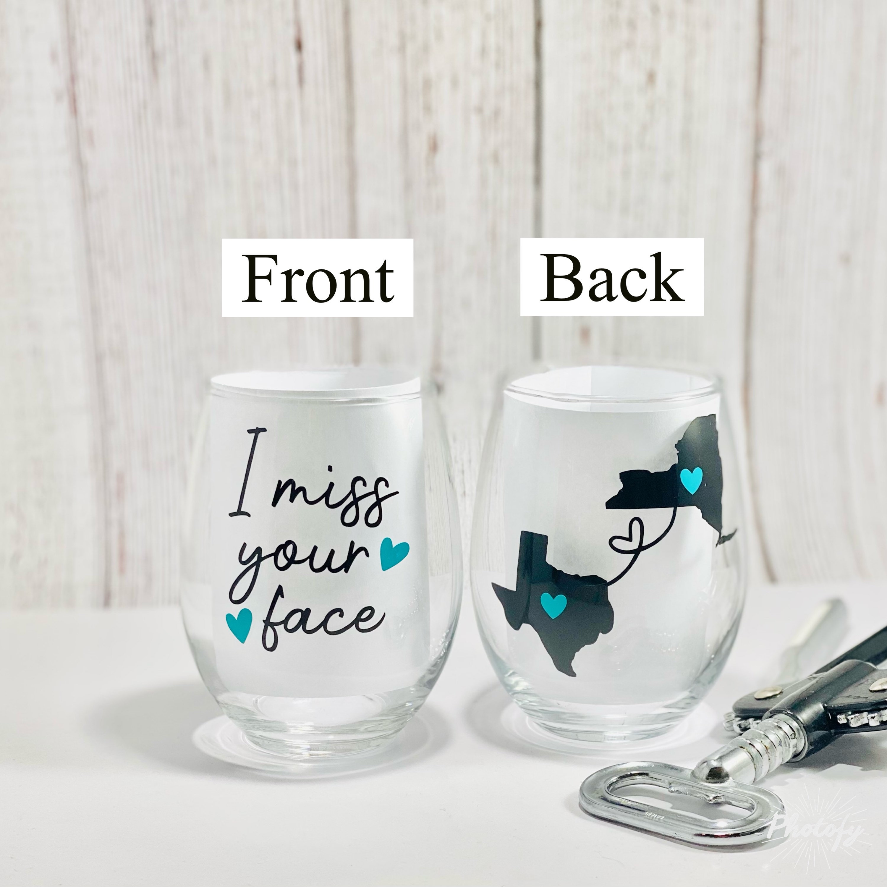 Best Friend Wine Glass Long Distance Gift Friendship Gift I Etsy