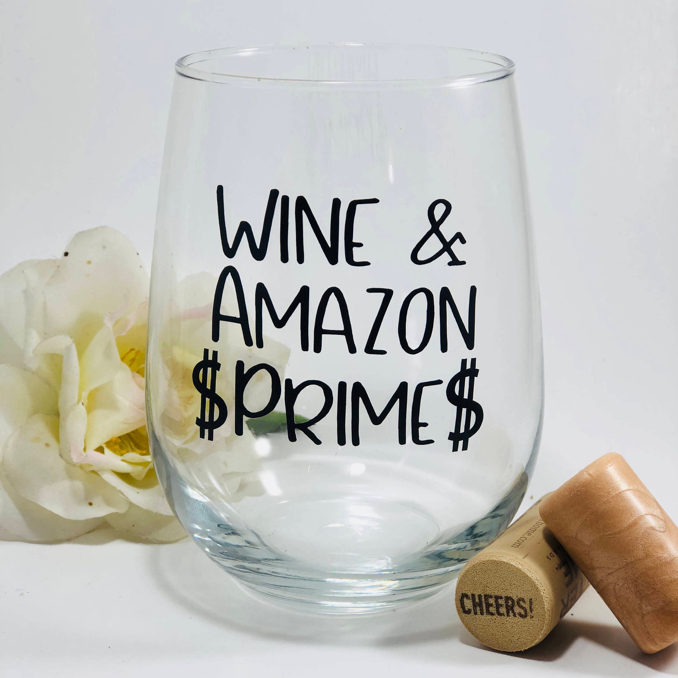 Amazon Prime Wine Glass Best Friend Gift Mom Wine Glass Etsy