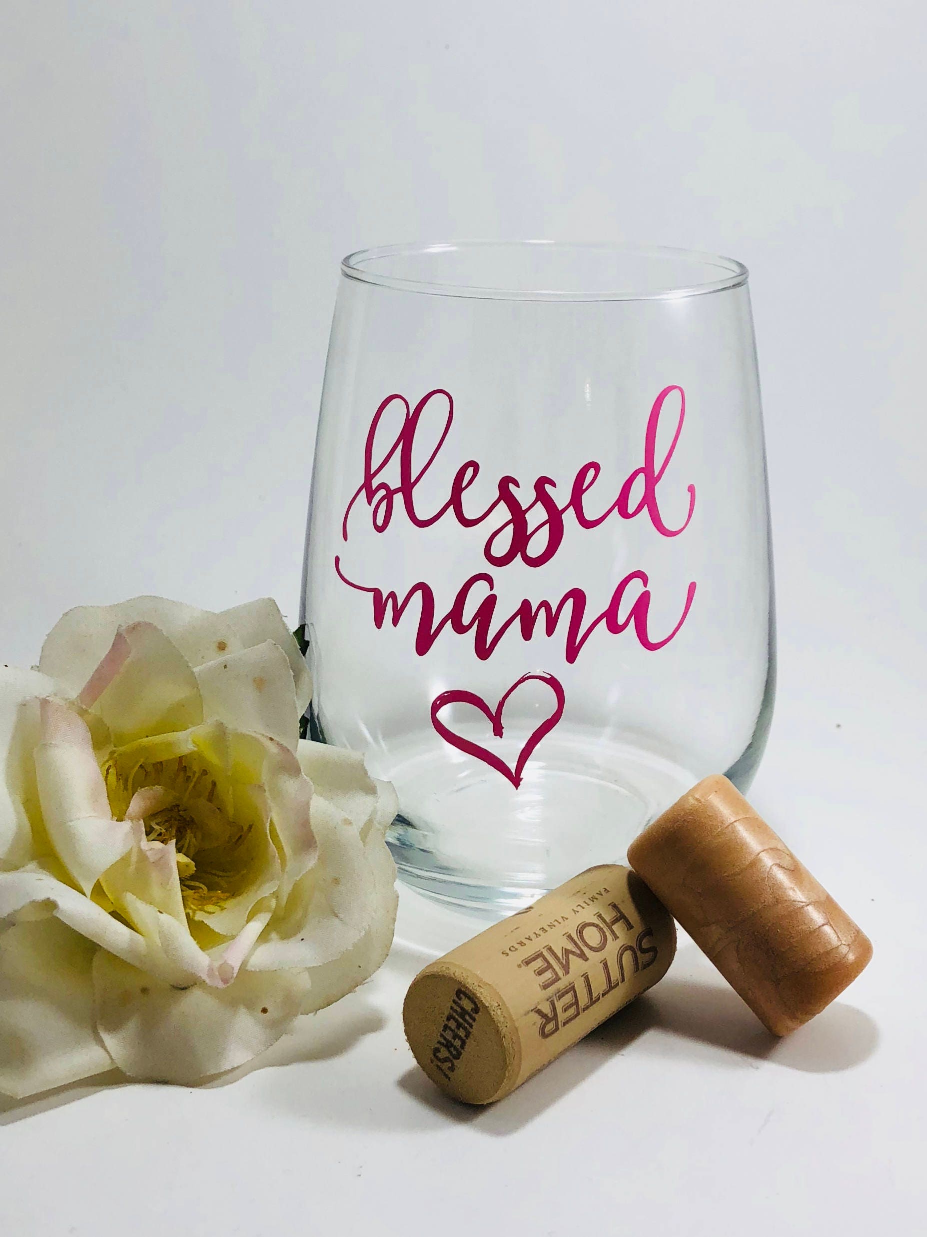 mama wine glass