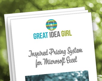 Inspired Pricing System for Microsoft Excel - Pricing Calculator, Pricing Guide