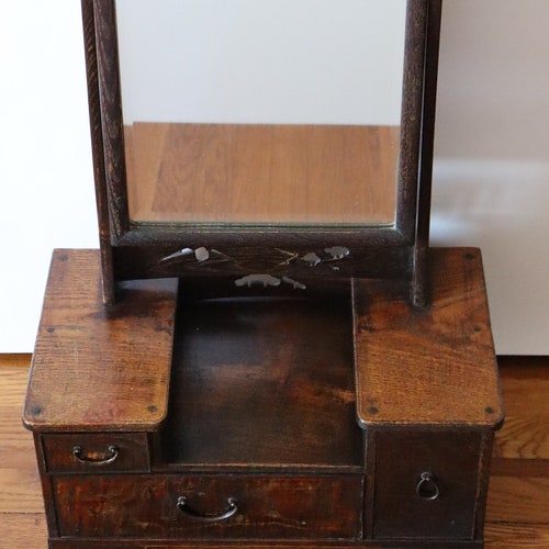 Beautiful Antique Japanese Kyodai Vanity Geisha Tansu With Etsy