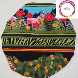 Shower cap for adults - Pink Flamingo patterns