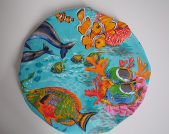 Shower cap for adults - Adult shower cap - Fish - Ocean