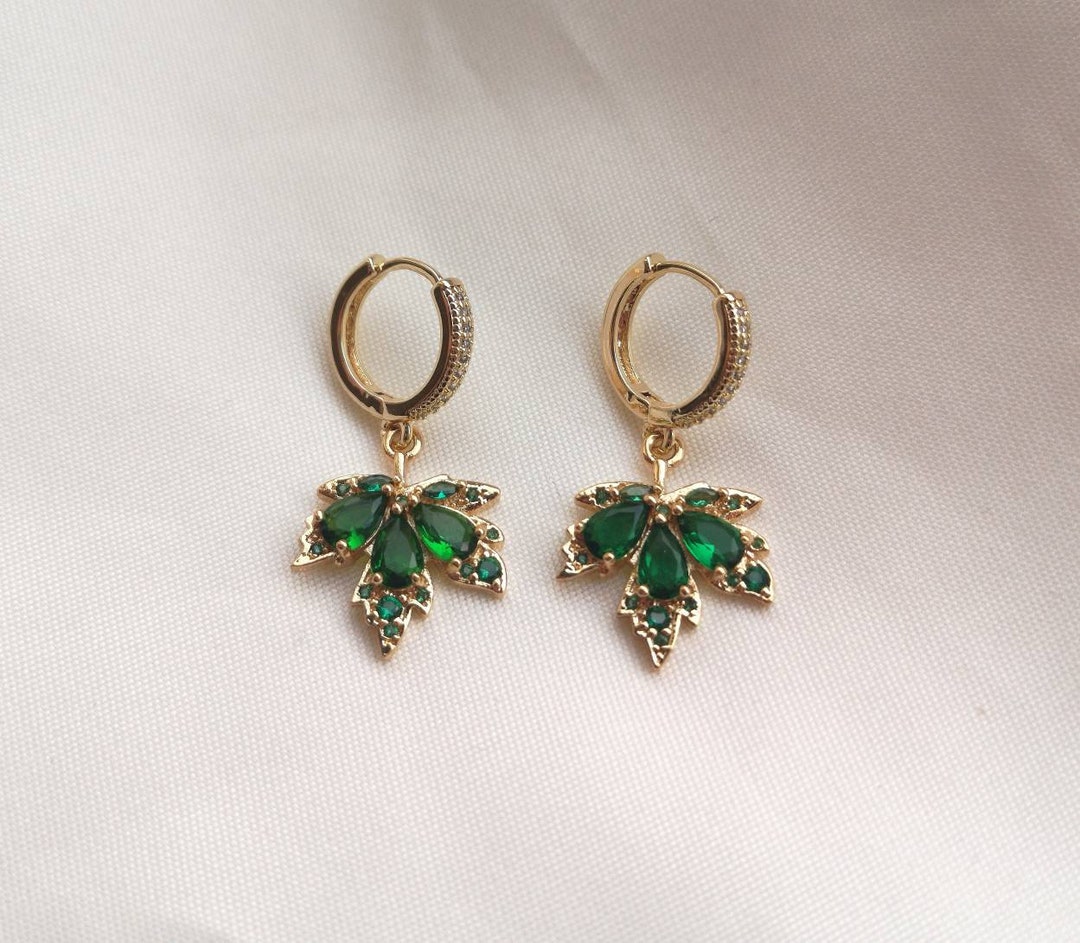 thumbnail image 2 of Yellow Gold-Plated Huggie Hoop Earrings (15mm) Round Cubic Zirconia (2 3/8 Cttw 2 of 14