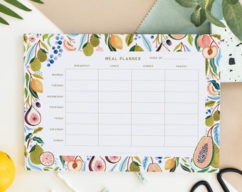 A4 Weekly Meal Planner, Food Planner, Meal Prep, Meal Organiser, Meal Tracker, Food Diary, Meal Notepad, Family Planner, Stationery