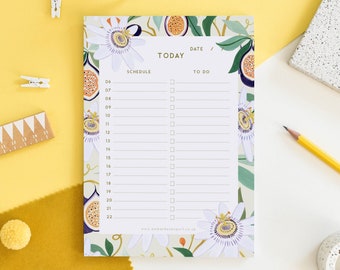 Agenda quotidien A5, liste de tâches, agenda quotidien, tâches quotidiennes, productivité, non daté, bloc de bureau, travail à domicile, agenda de travail, papeterie