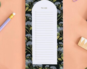Liste de tâches Viorne, bloc-notes, agenda quotidien, carnet de notes, notes, papeterie, liste de contrôle, enseignant, cadeau pour elle, bloc-notes, sous-main