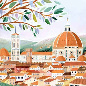 Florence Art Print, Santa Maria Del Fiore Cathedral, Italy Wall Art, Travel Gift, Travel Poster, Europe Print, Tuscany Print, Housewarming image 5