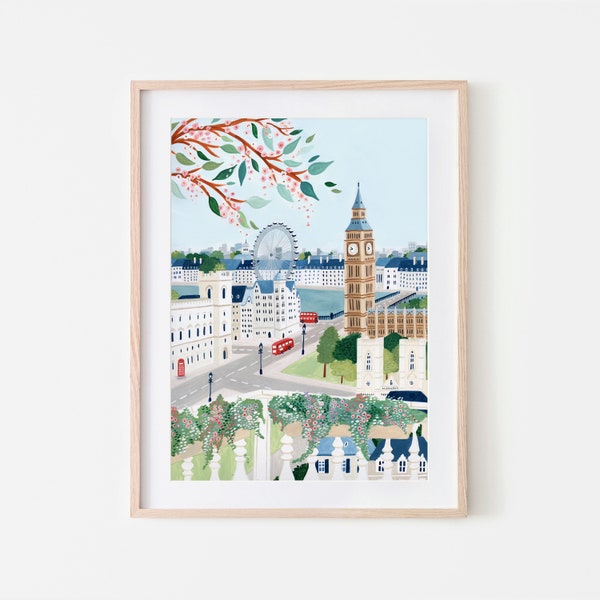 London Wall Art Etsy