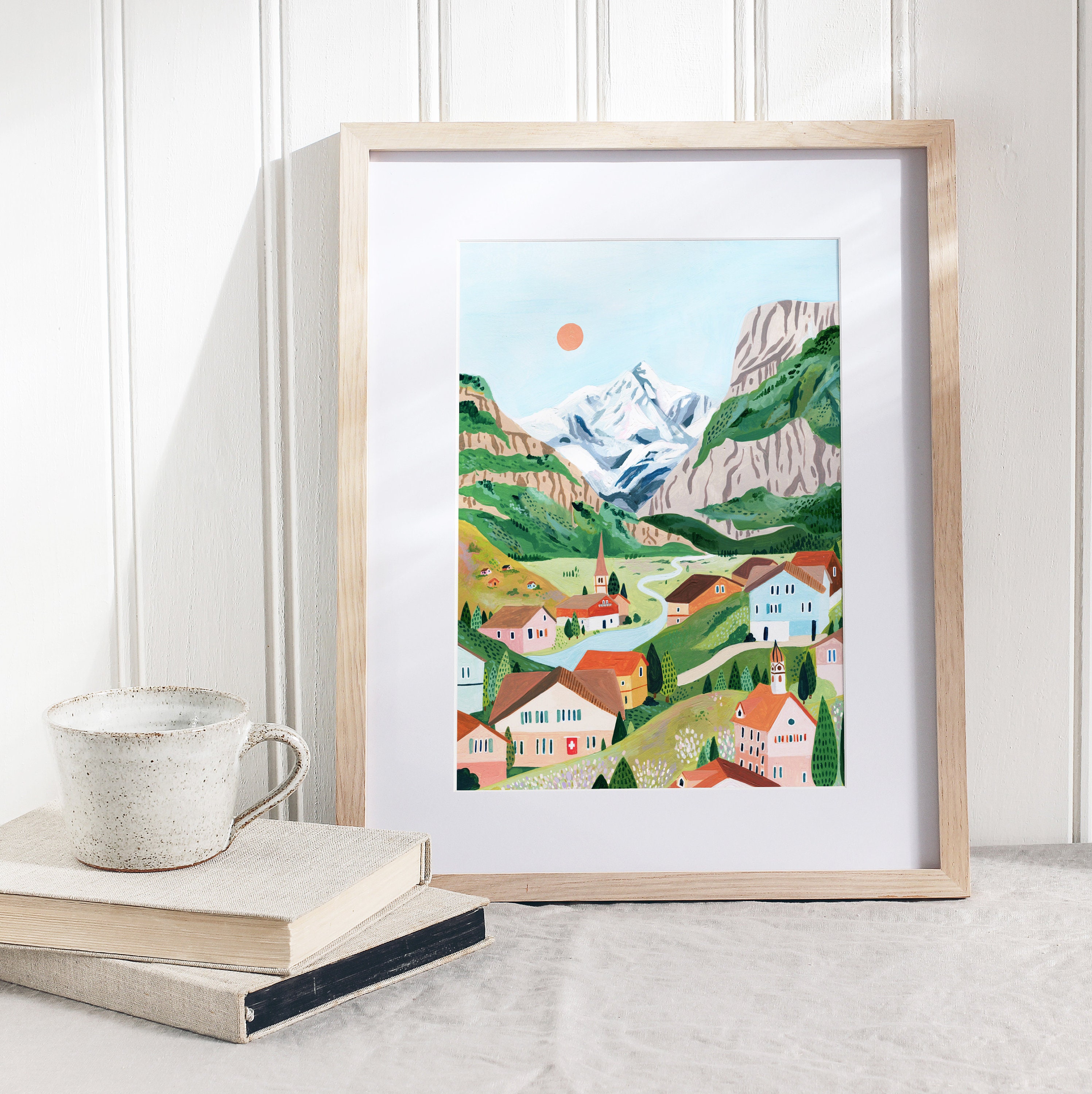 Switzerland Art Print Mountain Wall Art Swiss Alps Poster - Etsy