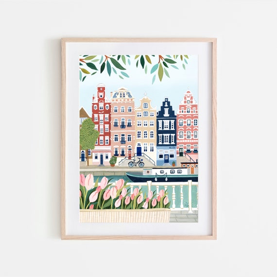 Voor u Chromatisch moed Amsterdam Art Print Nederland Print Holland Wall Art - Etsy Nederland