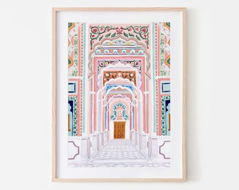 Patrika Gate, Jaipur Art Print, India Art Print, Travel Print, Travel Poster, Home Decor, Wedding Gift, Housewarming Gift, Anniversary Gift