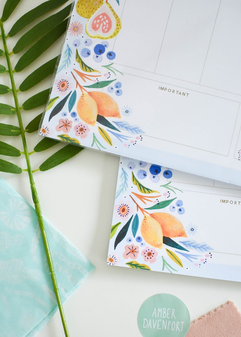 A4 Weekly Planner Pad to Do List Undated Planner Desk Pad Etsy