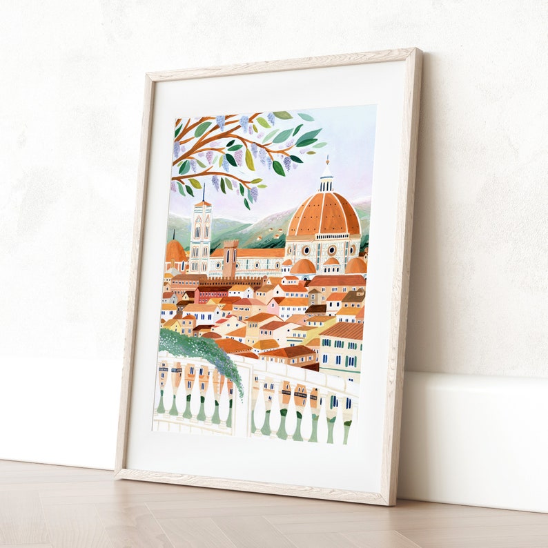 Florence Art Print, Santa Maria Del Fiore Cathedral, Italy Wall Art, Travel Gift, Travel Poster, Europe Print, Tuscany Print, Housewarming image 4