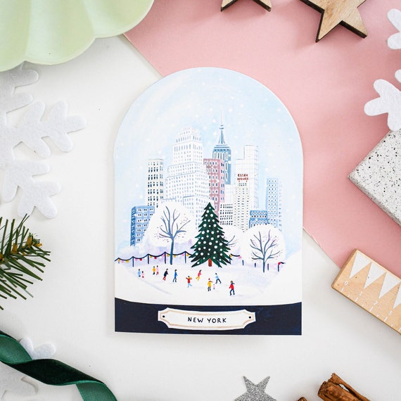 Personalised A6 Fashion Greeting Christmas Card Gift Engage 