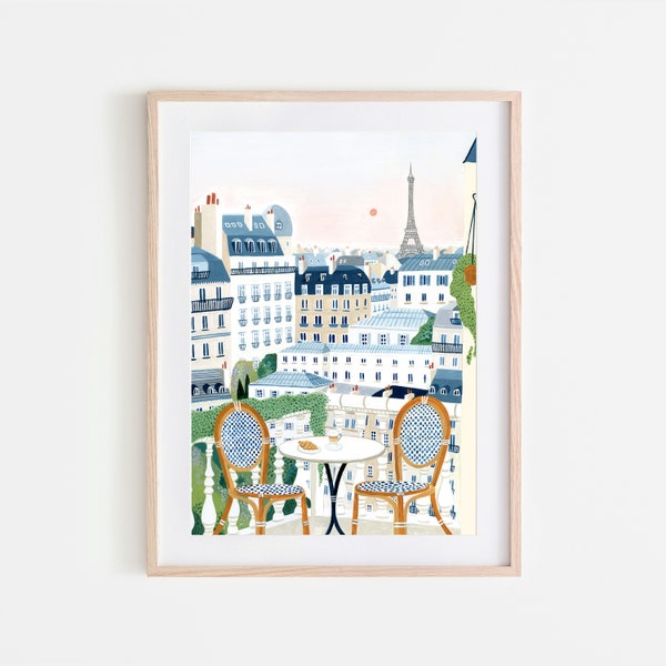Paris Art Print, Eiffel Tower Wall Art, France, Parisian Poster, Paris Decor, Paris Gift, Travel Gift, Travel Poster, Europe, Housewarming