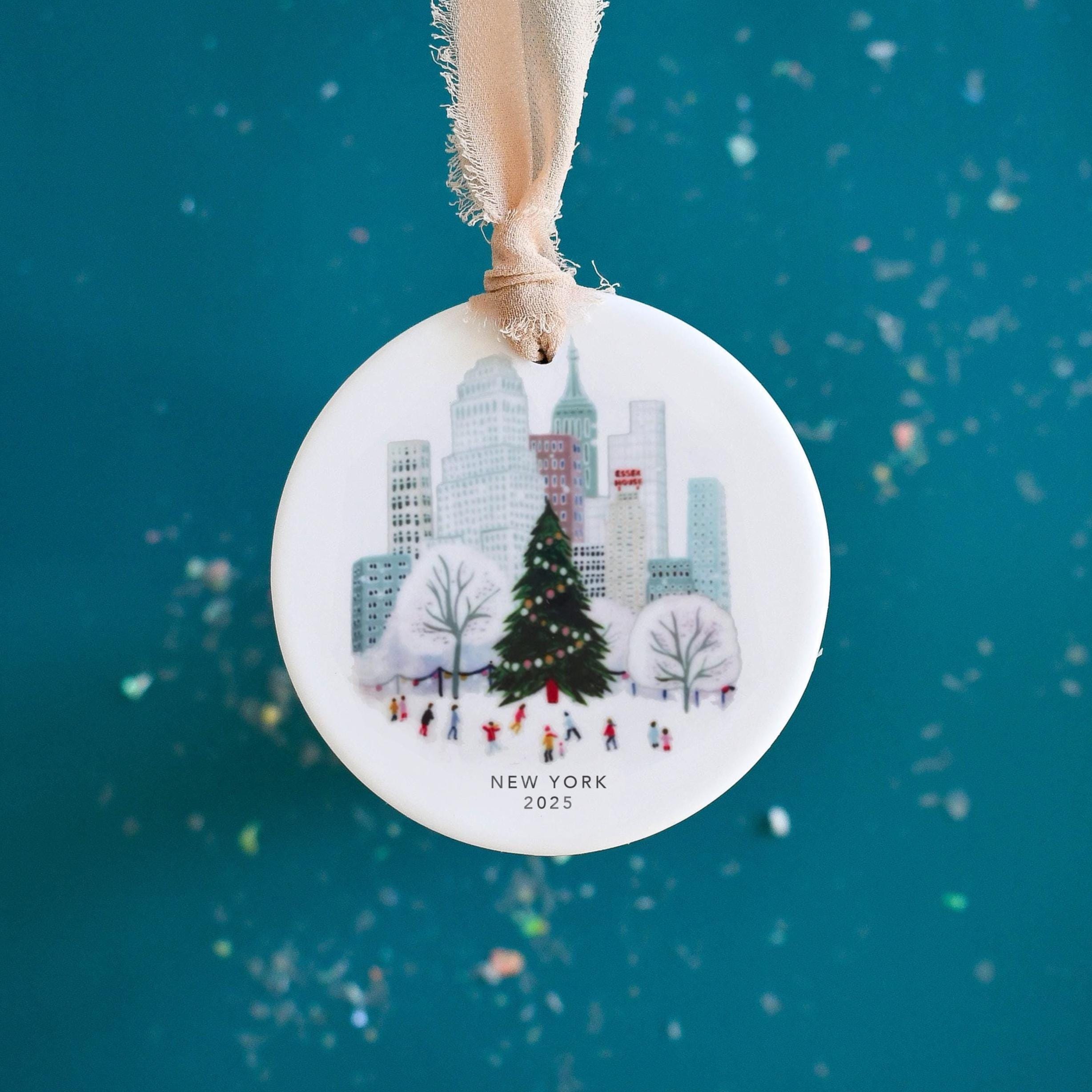 Ceramic christmas baubles new york - Etsy 日本