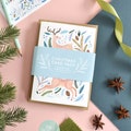 Pack of 6 Illustrated Christmas Card Pack, Mix and Match, Botanical Christmas Card, Holiday Card Set, Christmas Card Set, Assorted Cards