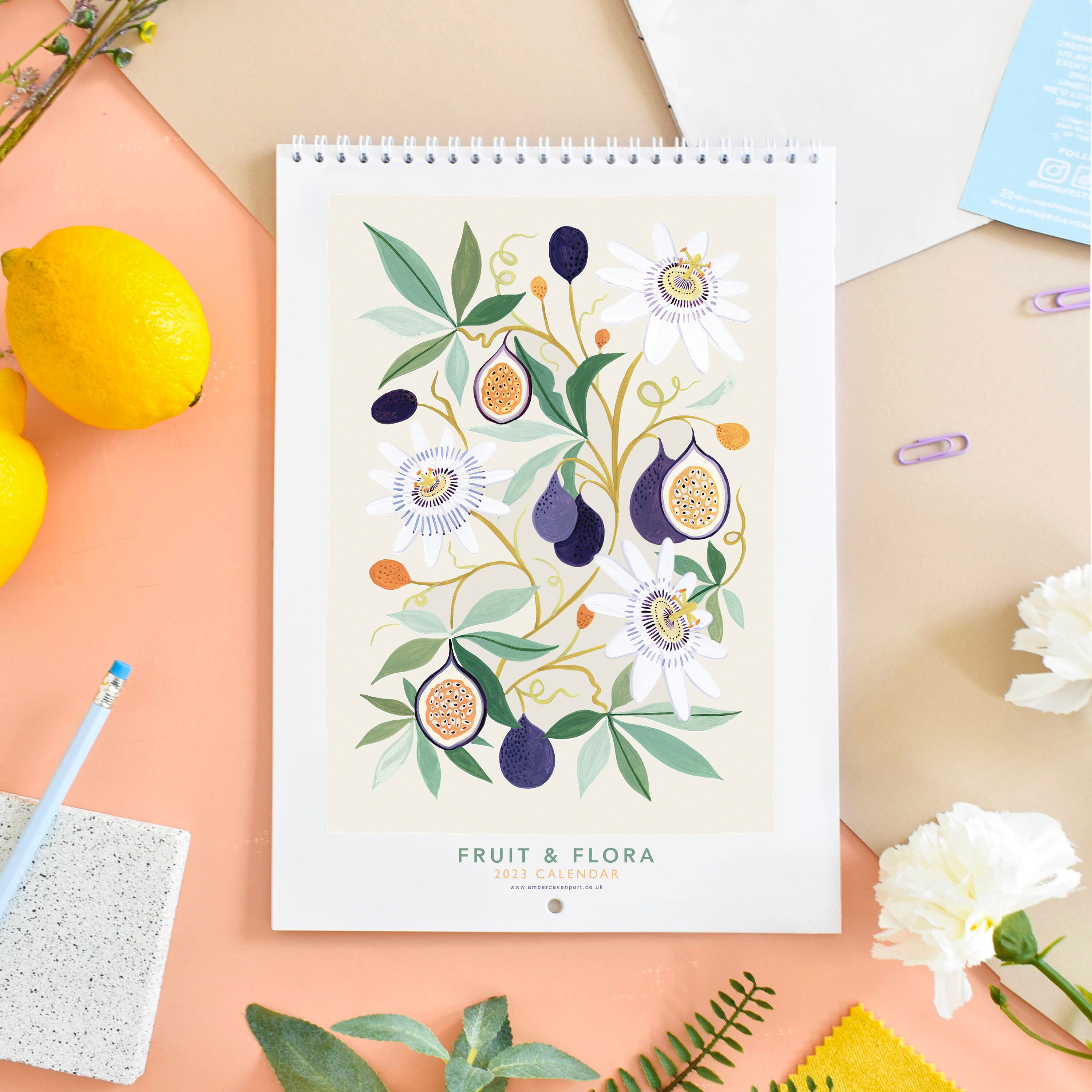 2023 Fruit & Flora Calendar Botanical Calendar Monthly - Etsy Australia