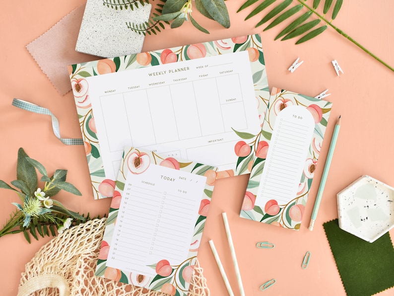 A4 Weekly Planner Pad, to Do List, Undated Planner, Desk Pad, Family ...