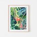 Sloth / Jungle / Sloth Print / Botanical Illustration / Sloth Gift / Tropical / Safari/Botanical Print/Home Decor/Sloth Art/Nursery Wall Art 