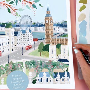 London Print, England Poster, City Wall Art, Apartment Kitchen Wall Art Gallery Travel Poster New Home Housewarming Wedding Gift image 8