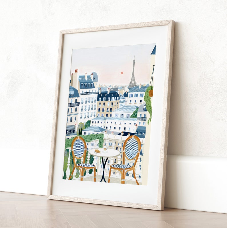 Paris Art Print, Eiffel Tower Wall Art, France, Parisian Poster, Paris Decor, Paris Gift, Travel Gift, Travel Poster, Europe, Housewarming image 6