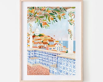 Lisbon, Portugal Art Print, Travel Print, Portugal Travel Poster, Travel Gift, Poster, Europe Print, Housewarming Gift, Home Decor