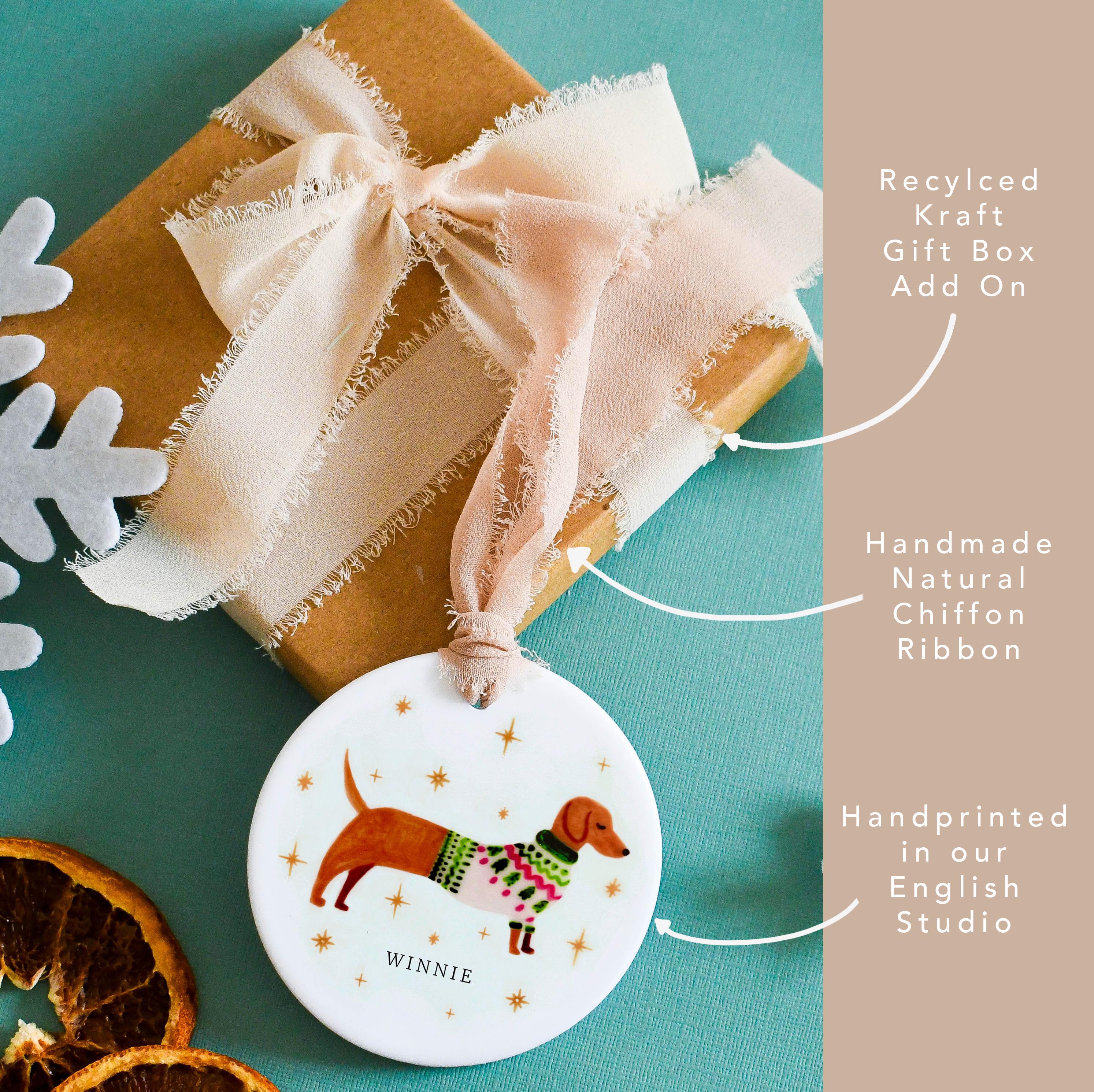 Dog Christmas Ornament Personalized, Multiple Breeds, Pug, Custom ...