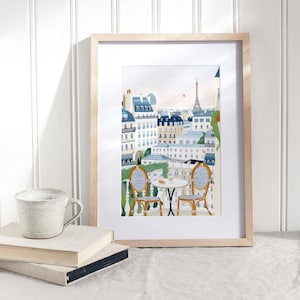 Paris Art Print, Eiffel Tower Wall Art, France, Parisian Poster, Paris Decor, Paris Gift, Travel Gift, Travel Poster, Europe, Housewarming image 2