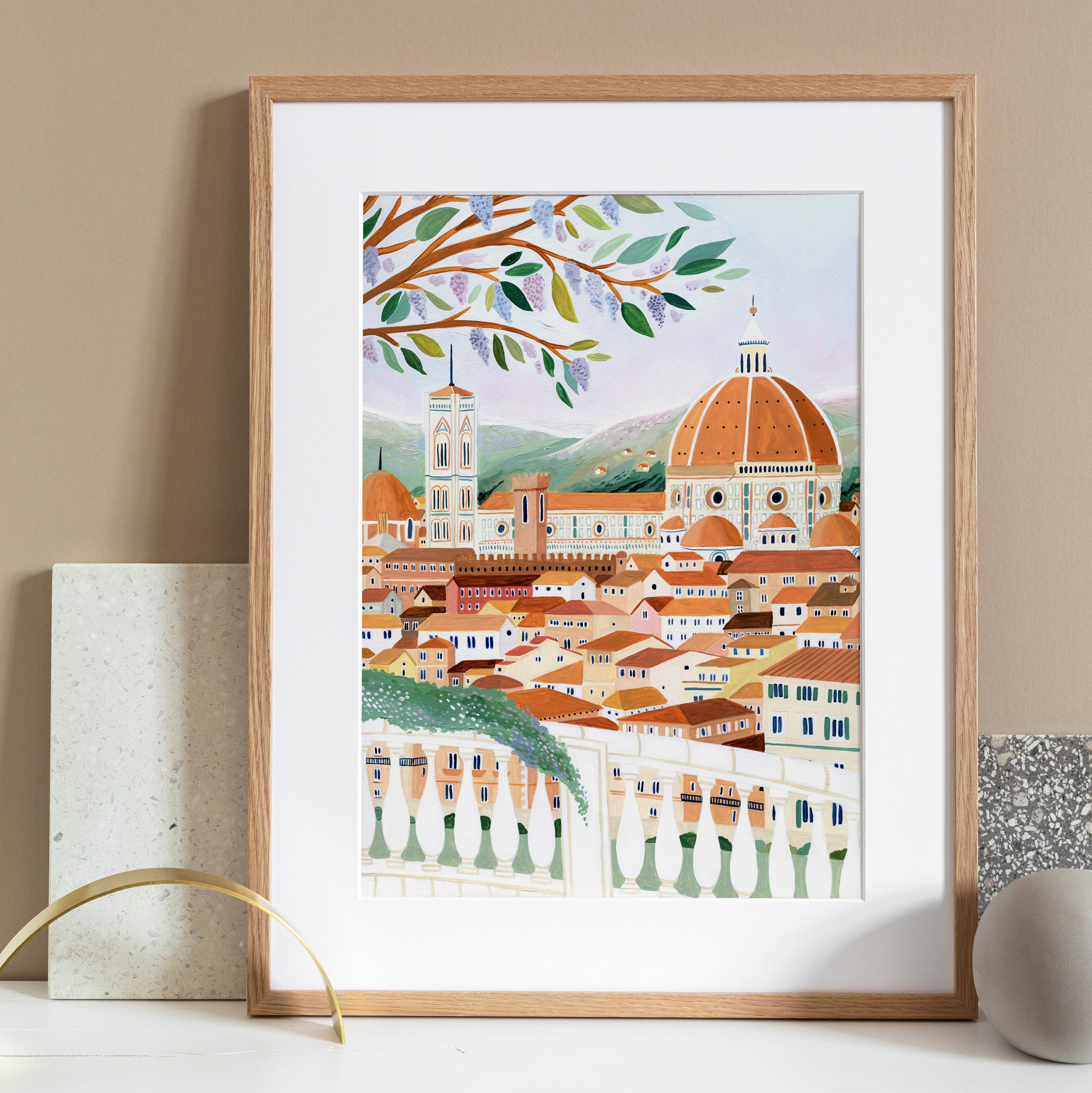 Florence Art Print, Santa Maria Etsy Poster, Travel Housewarming Art, Gift, Print, Cathedral, Print, - Italy Wall Fiore Tuscany Europe Del Travel