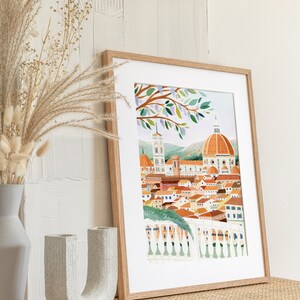 Florence Art Print, Santa Maria Del Fiore Cathedral, Italy Wall Art, Travel Gift, Travel Poster, Europe Print, Tuscany Print, Housewarming image 3