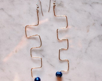 SQUARE WAVE EARRINGS