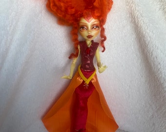 Flame princess adventure time custom ooak monster high art doll