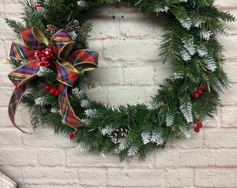 Christmas wreath, Winter wreath, Christmas wreath for front door, Christmas decor