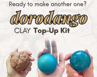 Japanisches Hikaru Dorodango CLAY ONLY Kit. Tonkunst. Zum Selbermachen. Geburtstagsgeschenk