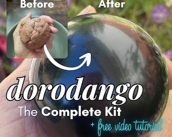 Dorodango Kit - Glänzende Schlammkugel DIY Bastelset für Kinder. Kostenlose Video-Anleitung