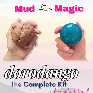 Kit Dorodango - Fabriquer des boules de boue brillantes - Kit de bricolage pour débutant. Activité sans écran