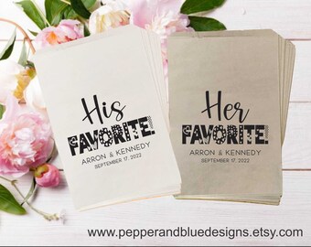 Wedding Favor Bags, Candy Buffet Bags, Candy Bar Bags, Favor Bags, Personalized Wedding Favor Bags, Treat Bags, Custom Favor Bags (pab 88)