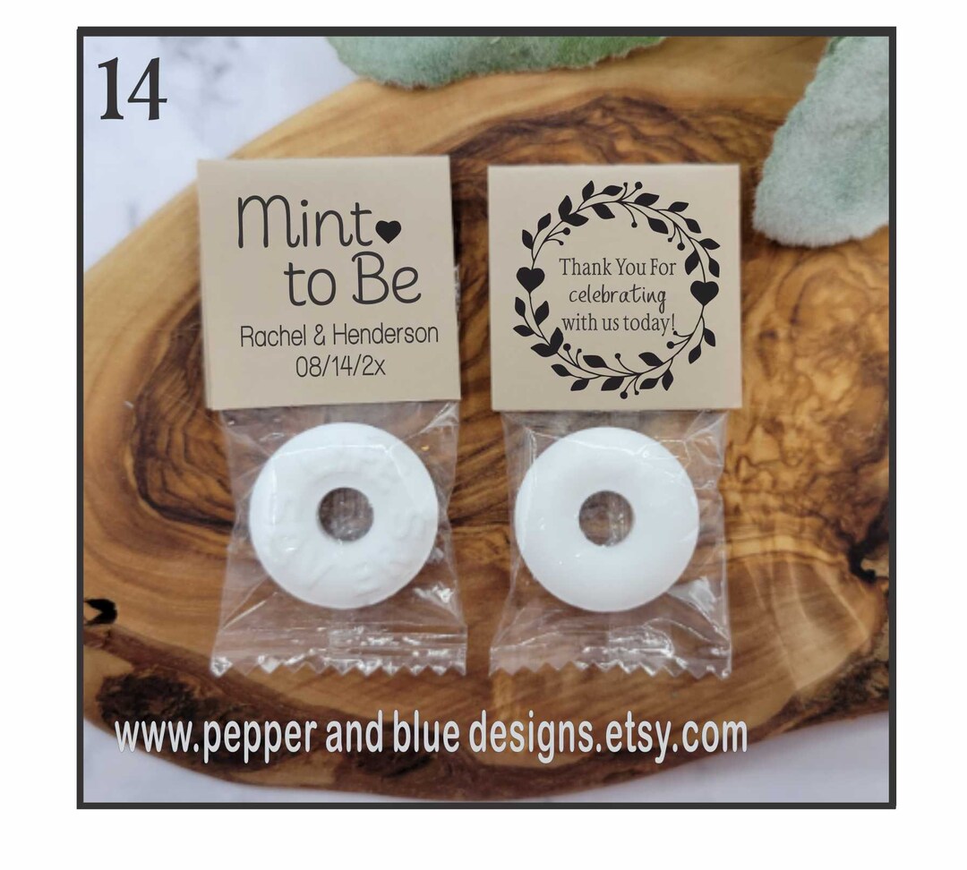 Mint to Be Wedding Favors Lifesavers Candy Personalized Mint to Be