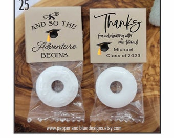 Graduation Mints Graduation Favors Lifesavers Class of 2023 Senior Class of 2023 Commencement Mints Lifesavers Personalized Tic Tac