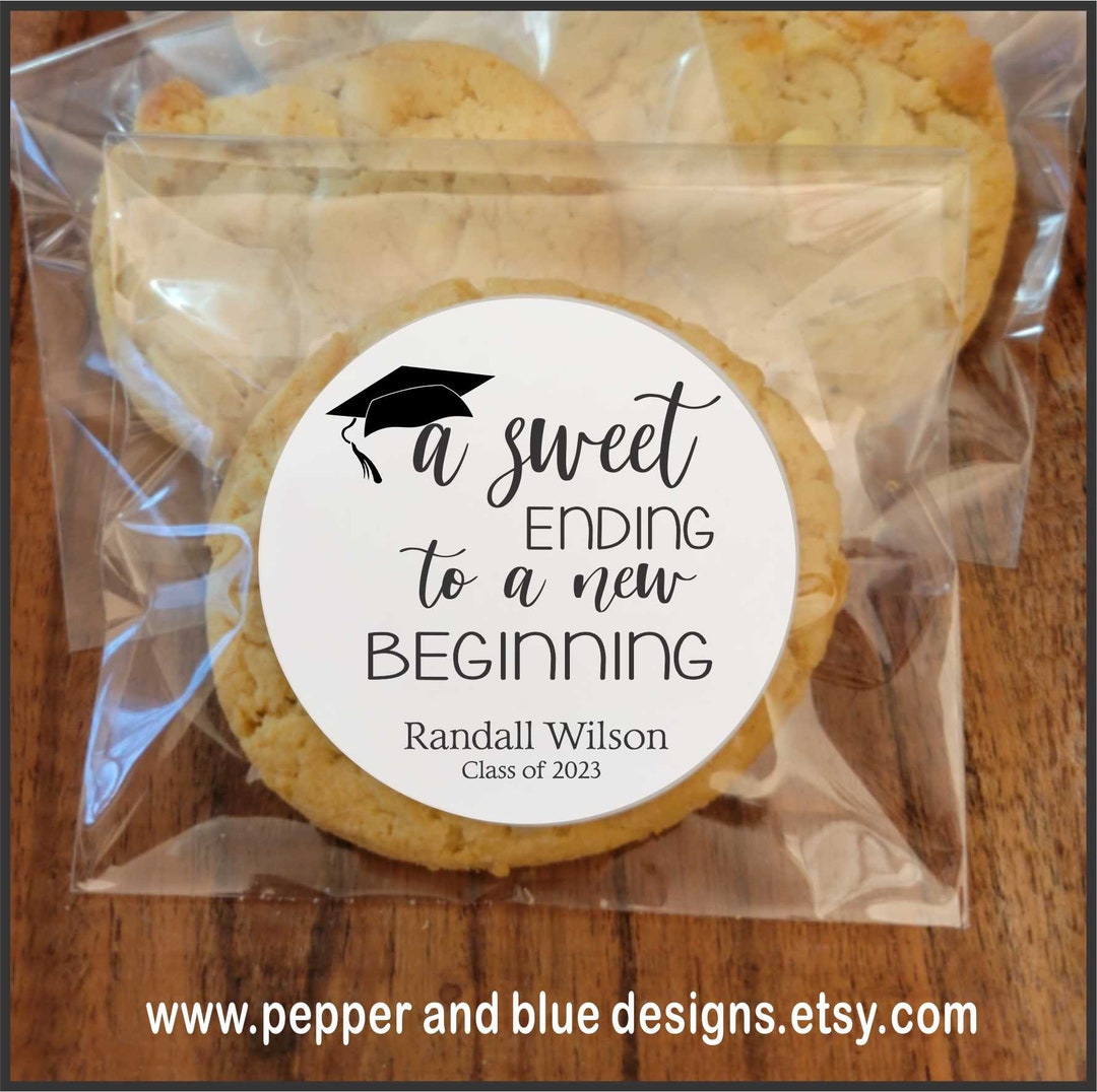 One Smart Cookie Label, Graduation Gift Labels, Graduation Gift Bags