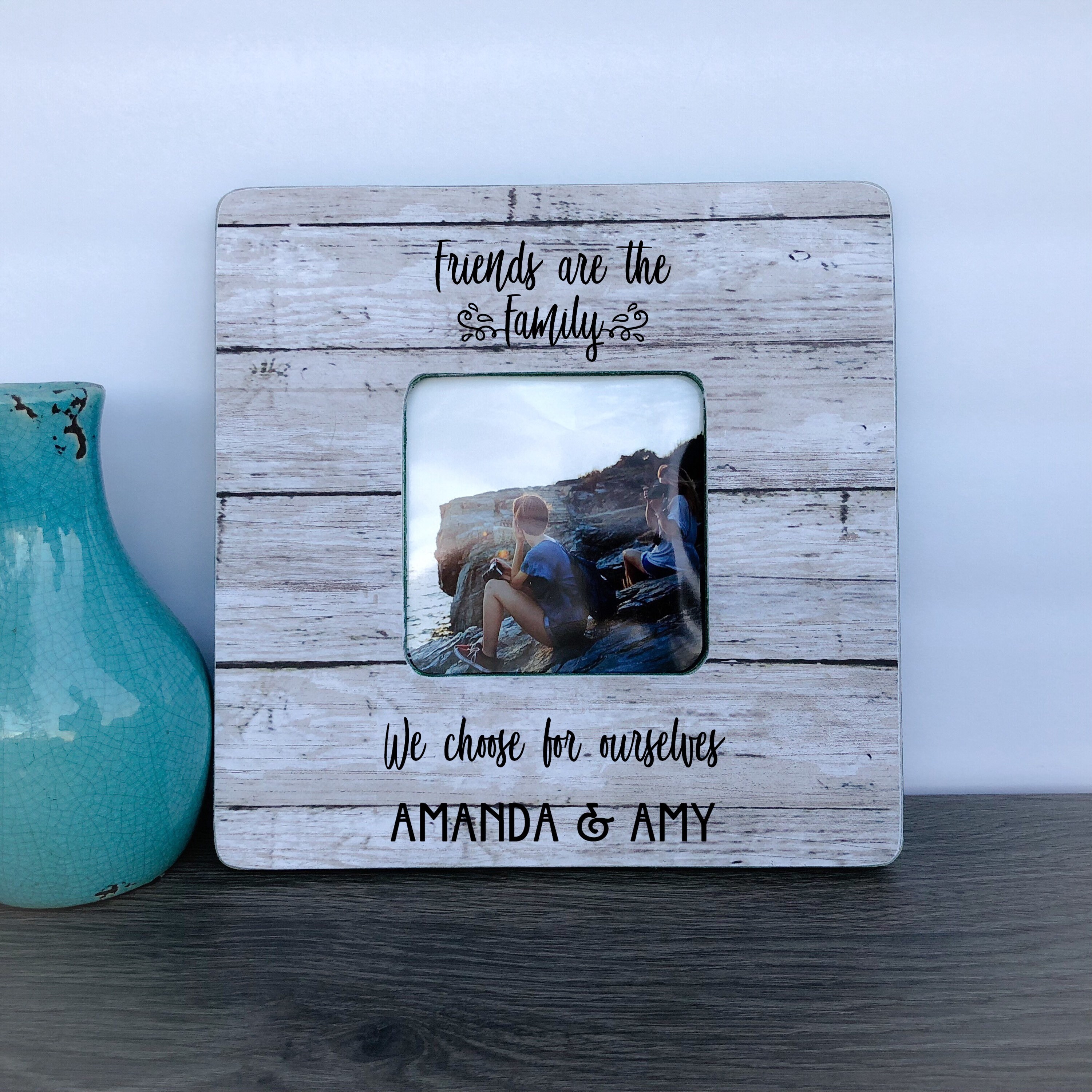 Friendship Frame Friends are the Family We Choose Quote Frame Etsy