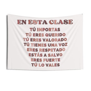 Classroom Quotes Spanish Classroom Decor Tapestry Classroom Wall Decor In This Class Boho Decor Dorm Decor Teen College Y2K Decor Hanging