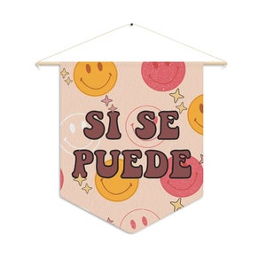 Classroom Quote Spanish Classroom Decor Tapestry Classroom Wall Decor Boho Decor Dorm Decor Teen Y2K Decor Hanging Si Se Puede Teacher Clase